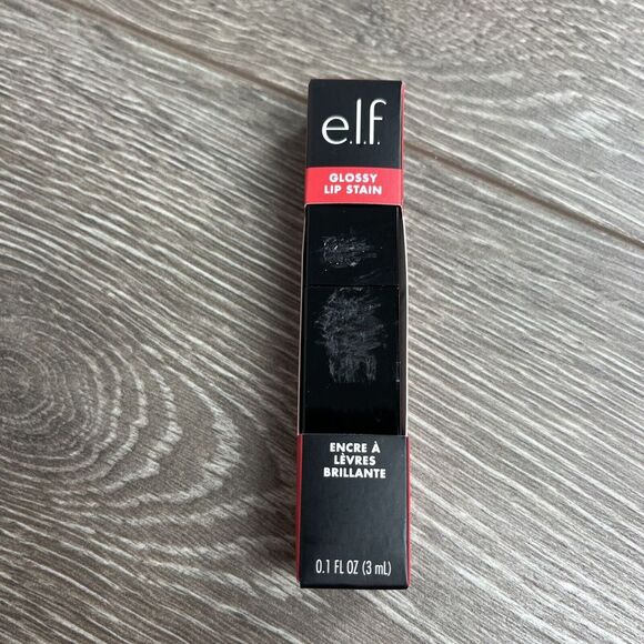 e.l.f. Glossy Lip Stain - 0.1 fl oz -‎ Fiery Red - Picture 1 of 5